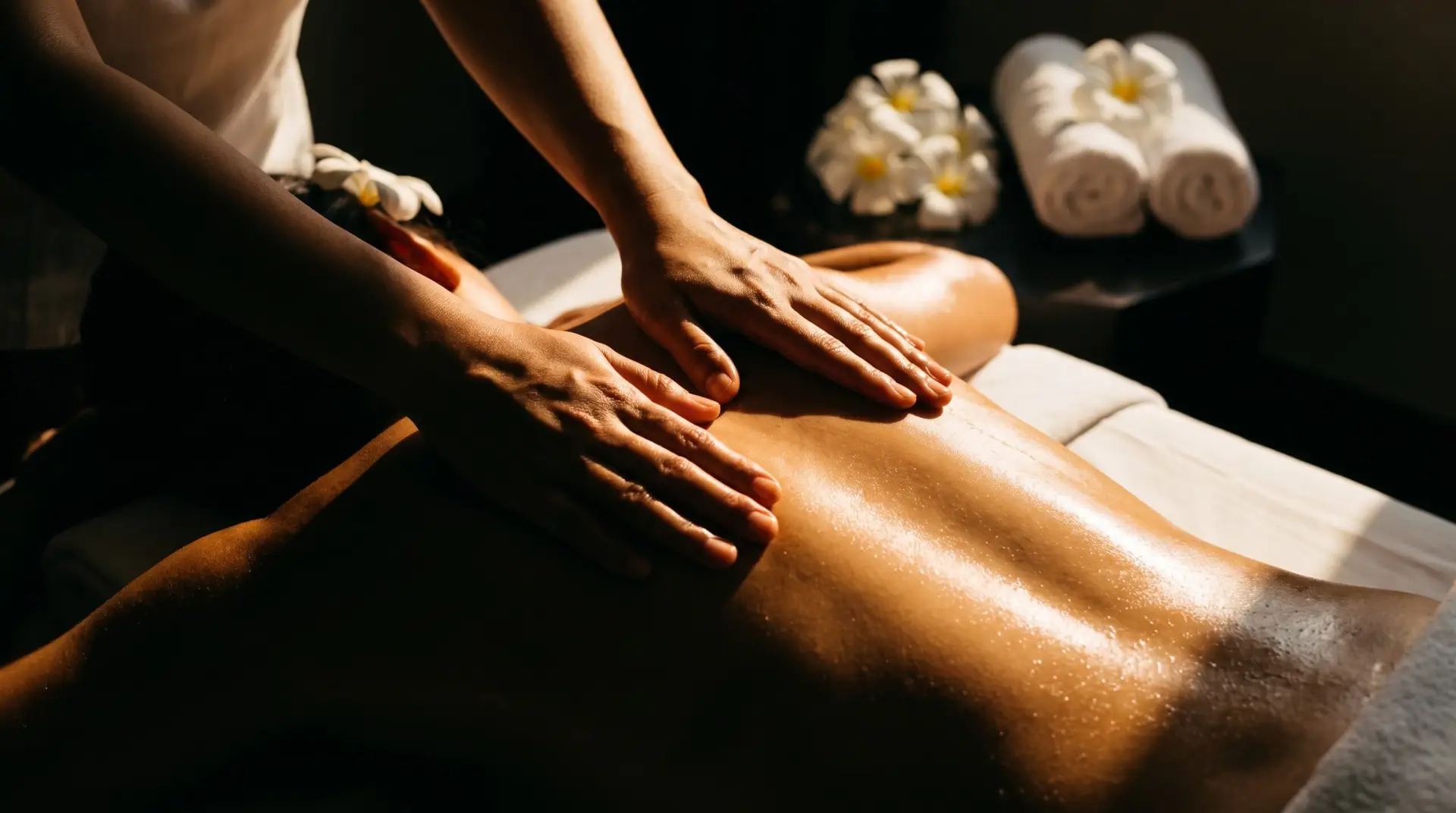Massage californien aux mouvements amples et enveloppants - Ô Mains Douces
